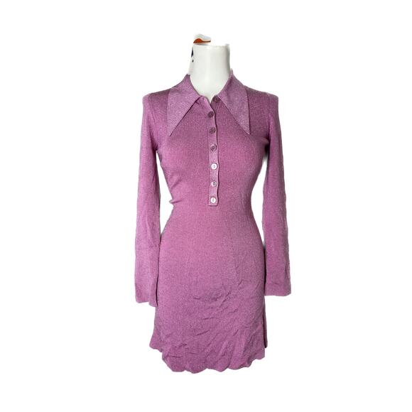 JoosTricot Revolve Mini Polo Dress in Pink - Picture 2 of 11